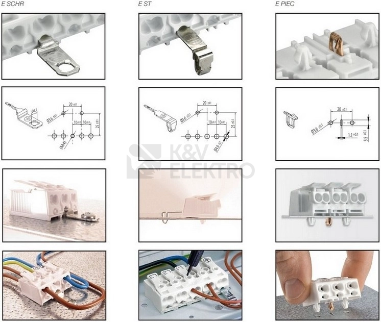 Obrázek produktu Svorkovnice pro svítidla Electro Terminal SLK 3/2 bez potisku 2-pólová 88167620 1000076 3