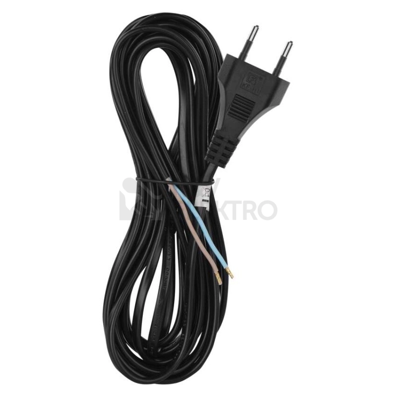Obrázek produktu Flexošňůra 5m EMOS S19275 872078-1-1/5 H03VVH2-F 2x0,75 černá 2