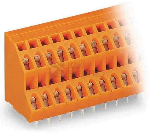 Obrázek produktu Svorka na desky plošných spojů WAGO 736-302 2,5mm² oranžová 0