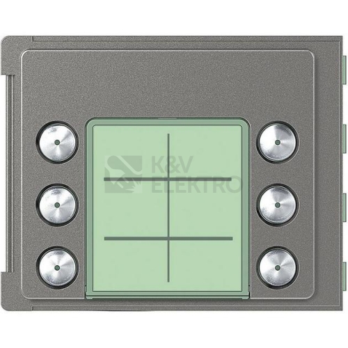 Bticino Sfera ROBUR kryt audio jednotky, 6 tlačítka 2 sloupce 352165
