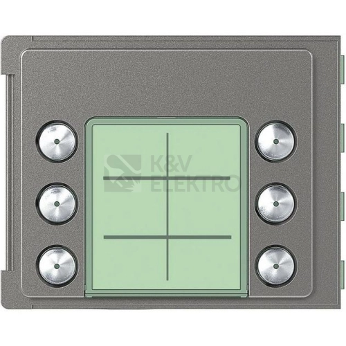 Bticino Sfera ROBUR kryt audio jednotky, 6 tlačítka 2 sloupce 352165
