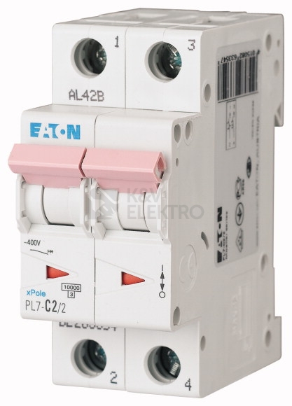 Obrázek produktu Jistič EATON PL7-B2/2 2A 165083 0