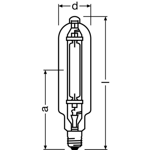 Výbojka OSRAM HQI-T 2000W/D/I E40 studená bílá 7450K