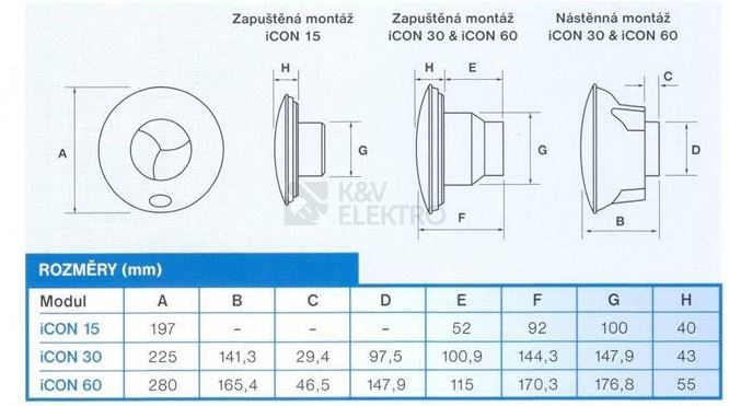 Obrázek produktu Axiální koupelnový ventilátor s automatickou žaluzií Airflow Icon 30 1