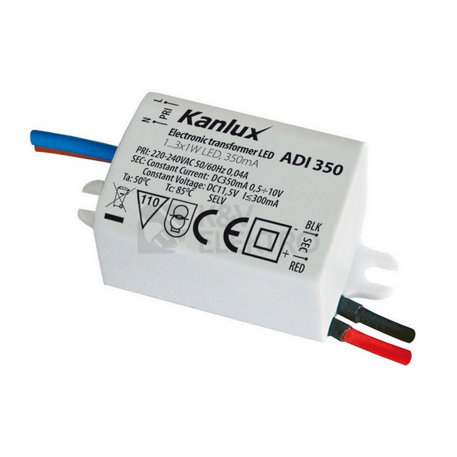Obrázek produktu LED driver Kanlux ADI 350 1-3W 350mA DC 01440 0