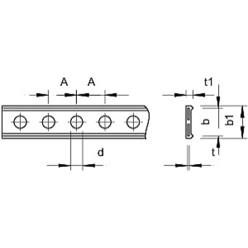 Kovová montážní páska OBO 5055 L PE I 14 14x3mm délka 10m 1473220 (obrázek 3)