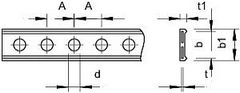 Kovová montážní páska OBO 5055 L PE I 14 14x3mm délka 10m 1473220 (obrázek 4)
