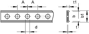 Obrázek produktu  Kovová montážní páska OBO 5055 L PE I 14 14x3mm délka 10m 1473220 2
