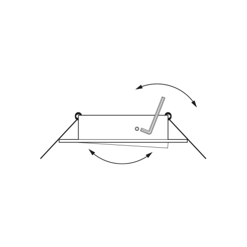 Podhledové svítidlo Panlux HVD-HR50/AL stříbrná