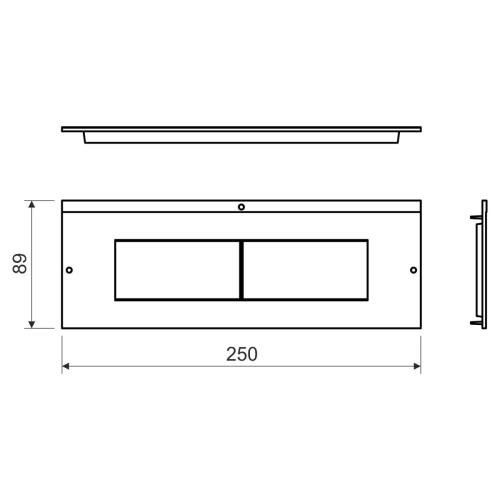 Podložka přístrojová KOPOS PP 80/3 LB tmavě šedá