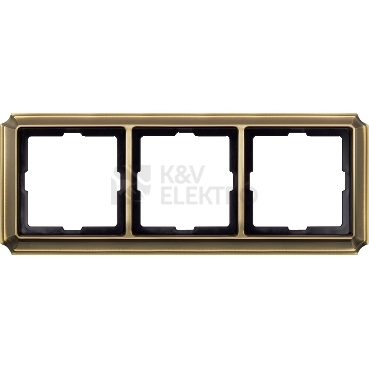 Obrázek produktu Schneider Electric Merten Antique trojrámeček antique brass MTN483343 0