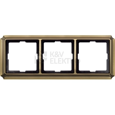 Obrázek produktu Schneider Electric Merten Antique trojrámeček antique brass MTN483343 0