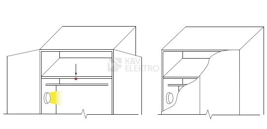 Obrázek produktu Bezdotykový vypínač/senzor Panlux SL5002 do nábytku dveřní 1