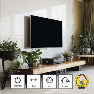 Prodlužovací kabel EMOS 3m/4zásuvky s vypínačem černá PC1413 1902340300 (obrázek 6)