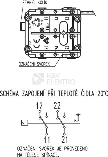 Obrázek produktu  Tepelná nevratná pojistka KNTP 8823 2