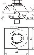 Obrázek produktu Svorka univerzální FeZn Dehn MVK 8.10 16 SKM10X40 FSC 392050 1