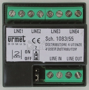 Obrázek produktu Distributor URMET 1083/55 pro 4 účastníky 0