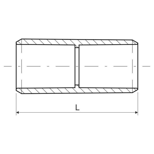 Spojka pro trubku KOPOS 0232HF FB 32mm černá
