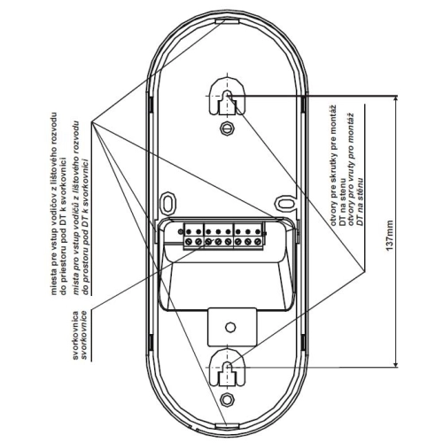 Domovní telefon ESO bílá TESLA 4FP 211 21.201
