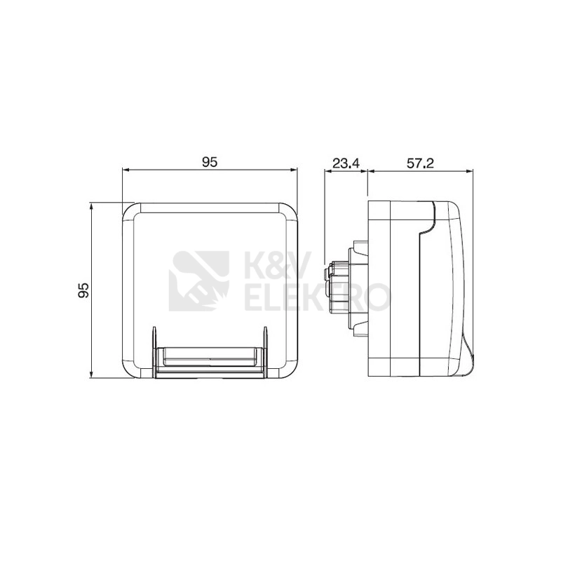 Obrázek produktu Zásuvka SCAME PROTECTA IP66 137.4411 do sestav (bez krabice) 2
