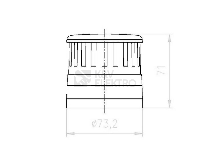 Obrázek produktu Akustický modul trvalý/přerušovaný tón 100dB IP66 24VAC/DC EATON SL7-AP24 171281 1