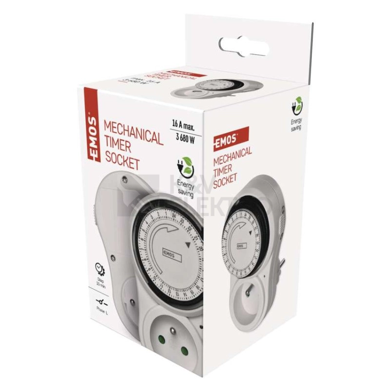 Obrázek produktu Spínací zásuvka/spínací hodiny TF-16 EMOS P5503 2
