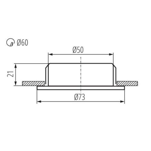 Bodové nábytkové LED svítidlo Kanlux GAVI LED18 SMD-WW-C/M matný chrom teplá bílá 19761