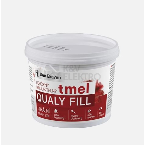 Den Braven Qualy Fill šlehaný sádrový brousitelný tmel 250g 00302BD