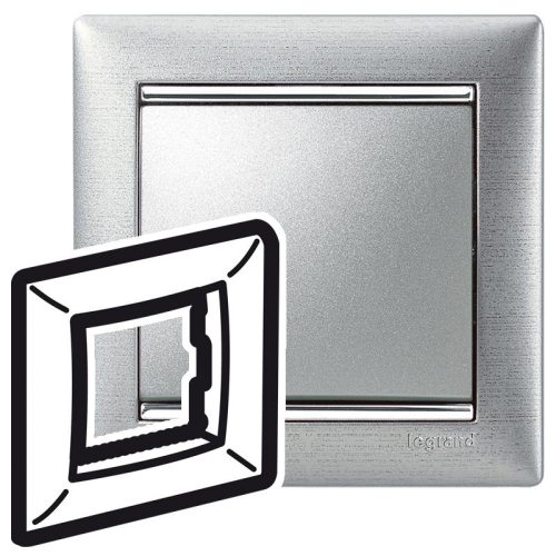 Legrand Valena rámeček broušený hliník 770331