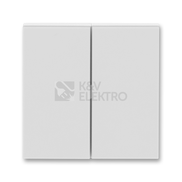 Obrázek produktu ABB Levit kryt vypínače dělený šedá/bílá 3559H-A00652 16 0