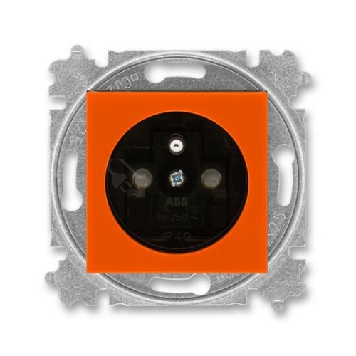 ABB Levit zásuvka oranžová/kouřová černá 5519H-A02357 66 s clonkami