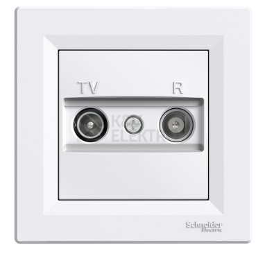 Obrázek produktu Schneider Electric Asfora televizní zásuvka TV+R průběžná bílá EPH3300221 0