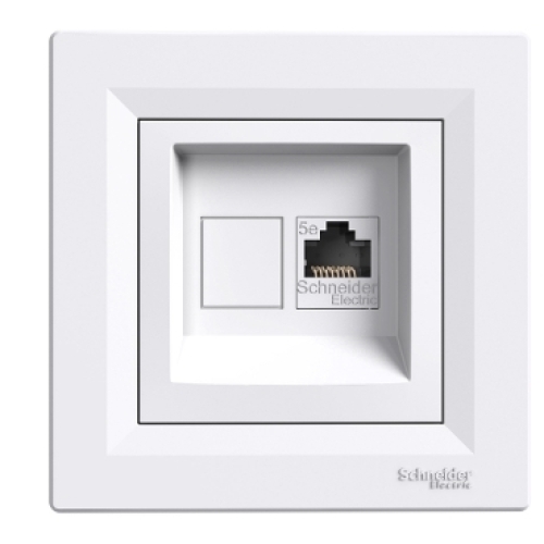 Schneider Electric Asfora datová zásuvka RJ45 kat.5e utp bílá EPH4300121