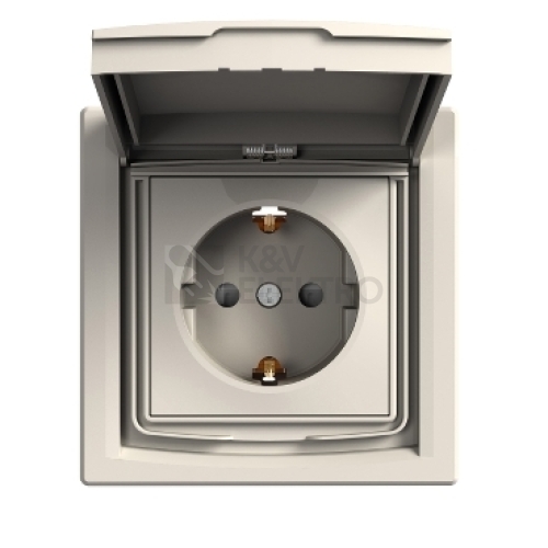 ASFORA ZASUVKA SCHUKO CREAM EPH3100323