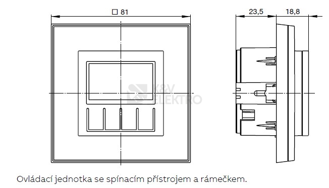 Obrázek produktu ABB Levit termostat pokojový bílá/ledová bílá 3292H-A10301 01 programovatelný 1