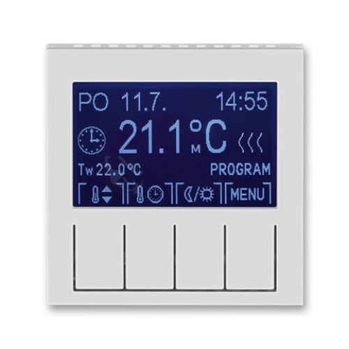 ABB Levit termostat pokojový šedá/bílá 3292H-A10301 16 programovatelný