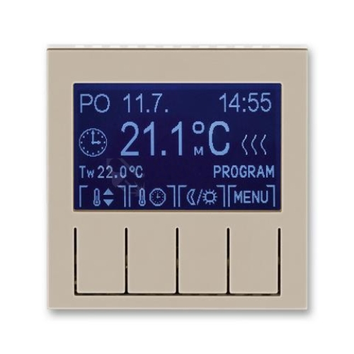 ABB Levit termostat pokojový macchiato/bílá 3292H-A10301 18 programovatelný