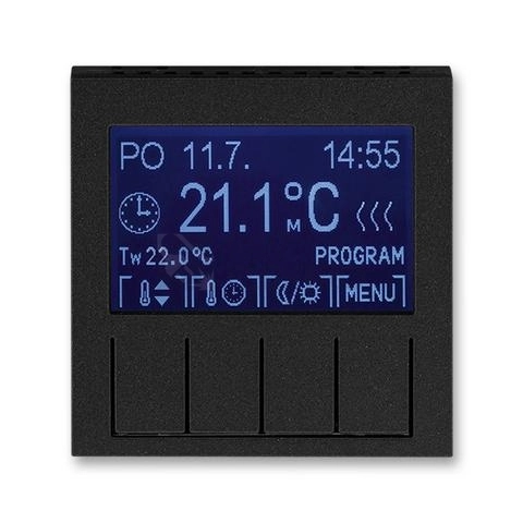 Obrázek produktu ABB Levit M termostat pokojový onyx/kouřová černá 3292H-A10301 63 programovatelný 0