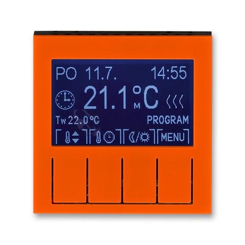 Obrázek produktu ABB Levit termostat pokojový programovatelný oranžová/kouřová černá 3292H-A10301 66 0