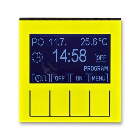Obrázek produktu ABB Levit hodiny spínací programovatelné (ovládací jednotka) žlutá/kouřová černá 3292H-A20301 64 0