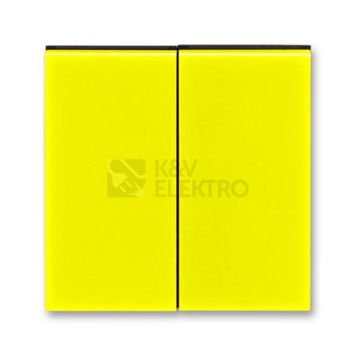 ABB Levit kryt vypínače dělený žlutá/kouřová černá 3559H-A00652 64