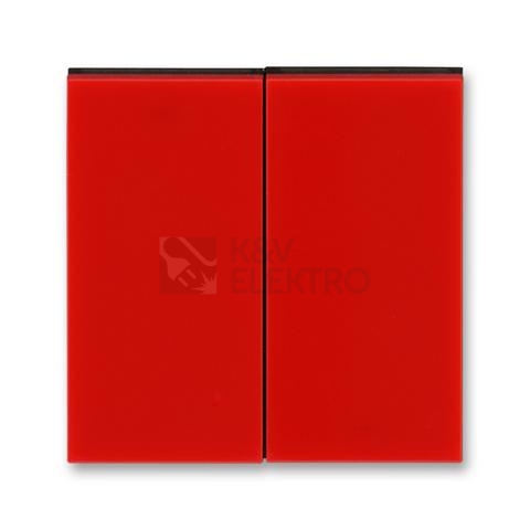 Obrázek produktu ABB Levit kryt vypínače dělený červená/kouřová černá 3559H-A00652 65 0