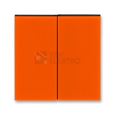 Obrázek produktu ABB Levit kryt vypínače dělený oranžová/kouřová černá 3559H-A00652 66 0