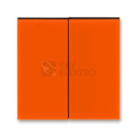Obrázek produktu ABB Levit kryt vypínače dělený oranžová/kouřová černá 3559H-A00652 66 0