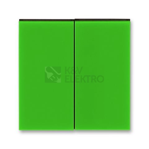 Obrázek produktu ABB Levit kryt vypínače dělený zelená/kouřová černá 3559H-A00652 67 0