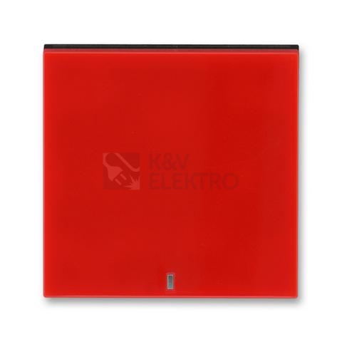 Obrázek produktu ABB Levit kryt vypínače červená/kouřová černá 3559H-A00653 65 s průzorem 0