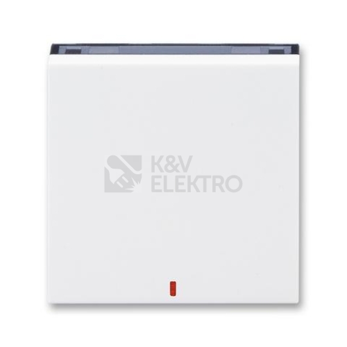 ABB Levit kryt vypínače kolébkového s červeným průzorem bílá/kouřová černá 3559H-A00655 62
