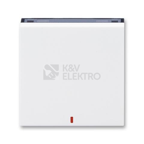 Obrázek produktu ABB Levit kryt vypínače kolébkového s červeným průzorem bílá/kouřová černá 3559H-A00655 62 0