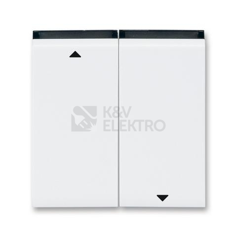 Obrázek produktu ABB Levit kryt spínače žaluziového bílá/kouřová černá 3559H-A00662 62 0