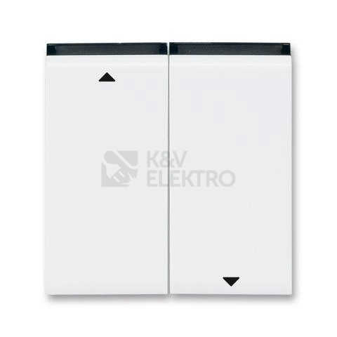 Obrázek produktu ABB Levit kryt spínače žaluziového bílá/kouřová černá 3559H-A00662 62 0